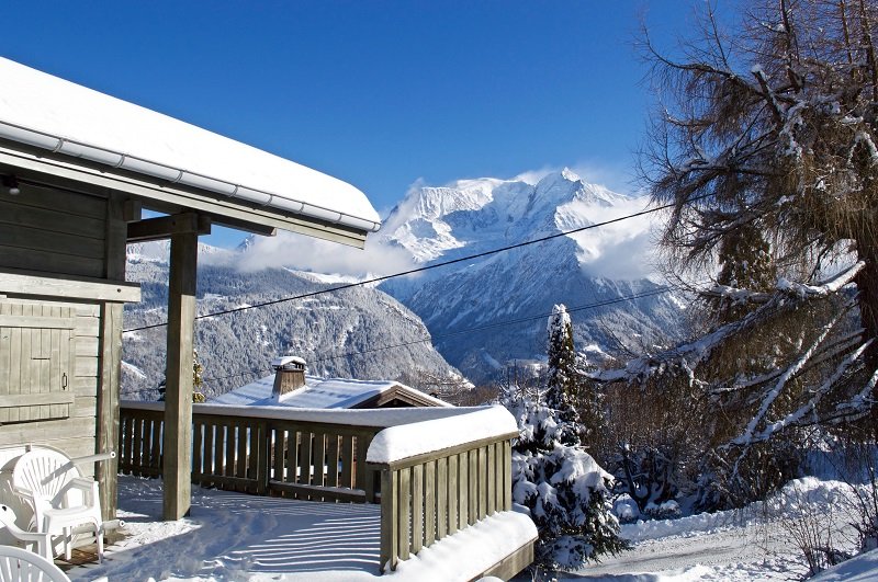 Magnifique chalet face au Mont-Blanc (8 à 12 personnes)