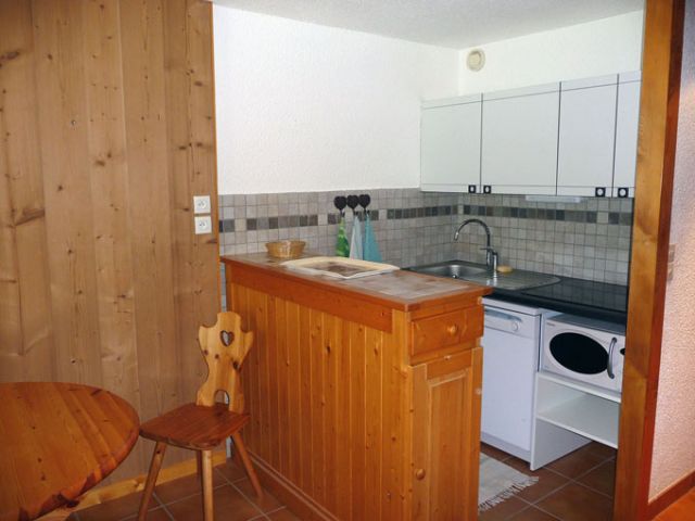 studio pour 4 personnes avec balcon face à la Meije