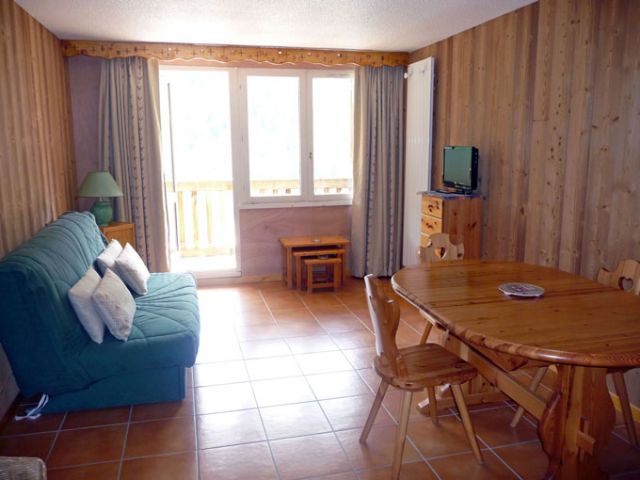 studio pour 4 personnes avec balcon face à la Meije