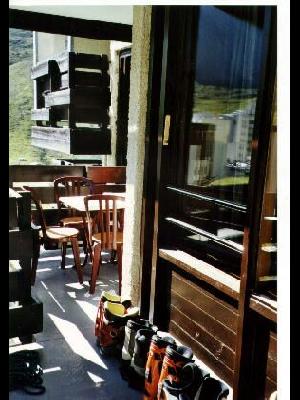2P, TIGNES VAL CLARET, TERRASSE SUD, SANS VIS A VIS, PIED DES PISTES