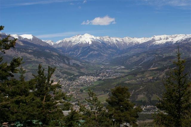 Vue depuis le balcon en été