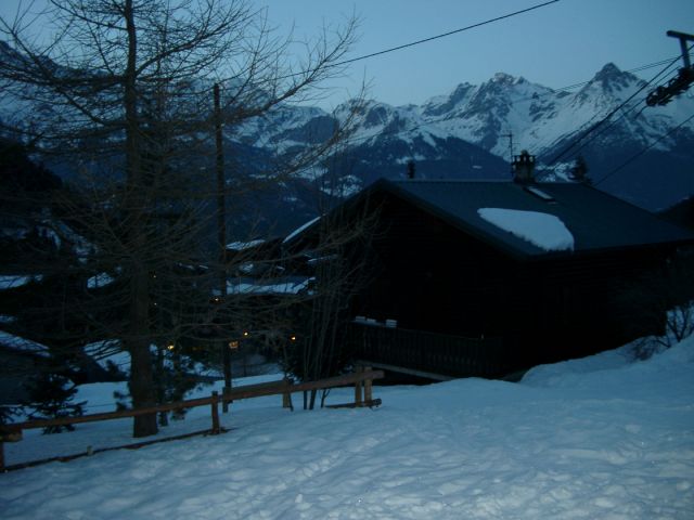 vue du bas du chalet