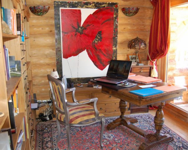 Chalet de rêve en rondins superbe vue, immenses terrasses,sauna storvat