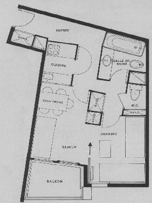 Neige garantie. 2 pièces sympas (et aussi 2 studios) au pied des pistes.