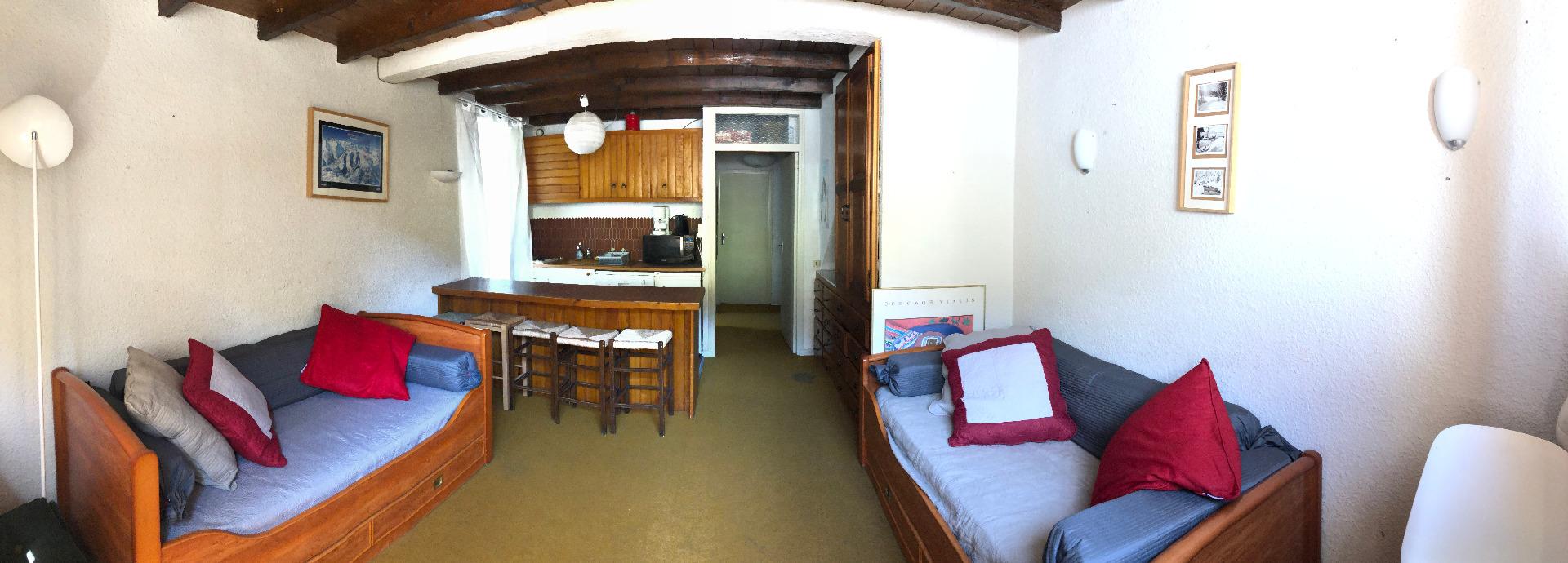 Pra-Loup 2 pieces 6 pers direct sur pistes