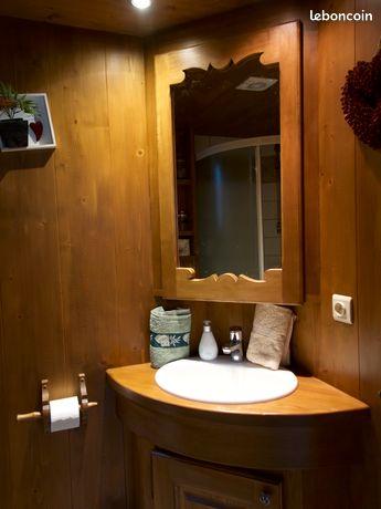 bas de chalet tout confort jardin  chaise     bon plan  2 pers   lit fait   