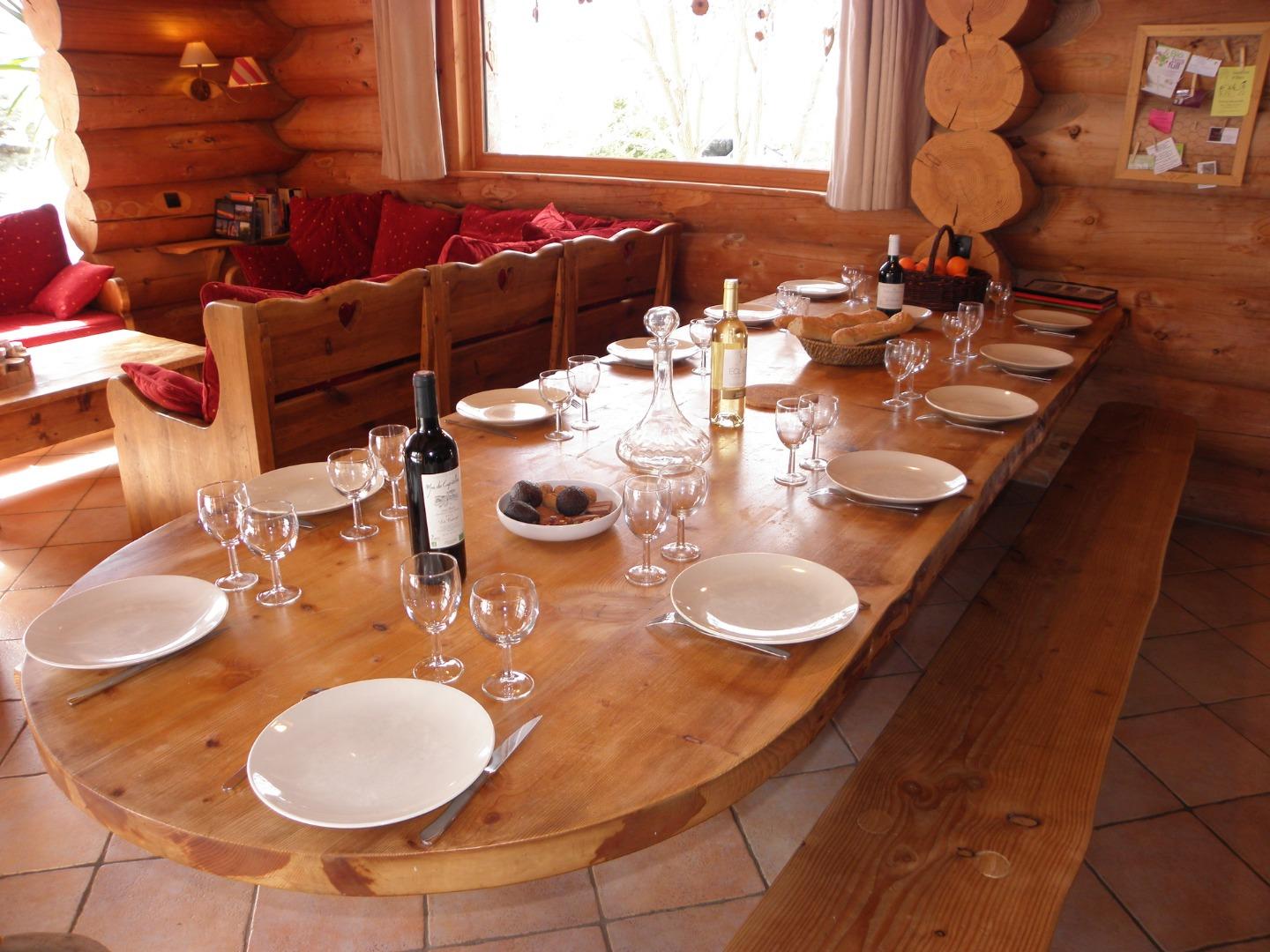 Les Artigues, chalet de charme en rondins naturels