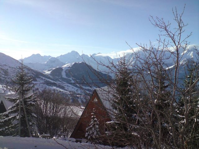 vue de la terrasse du chalet