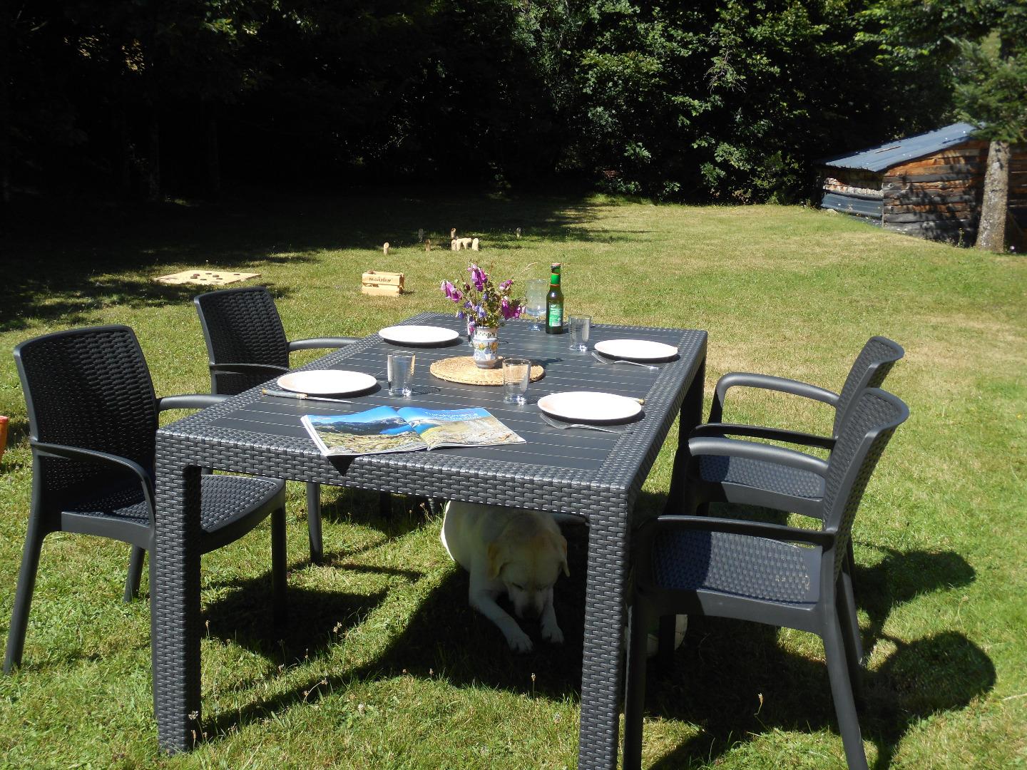 Le salon de jardin