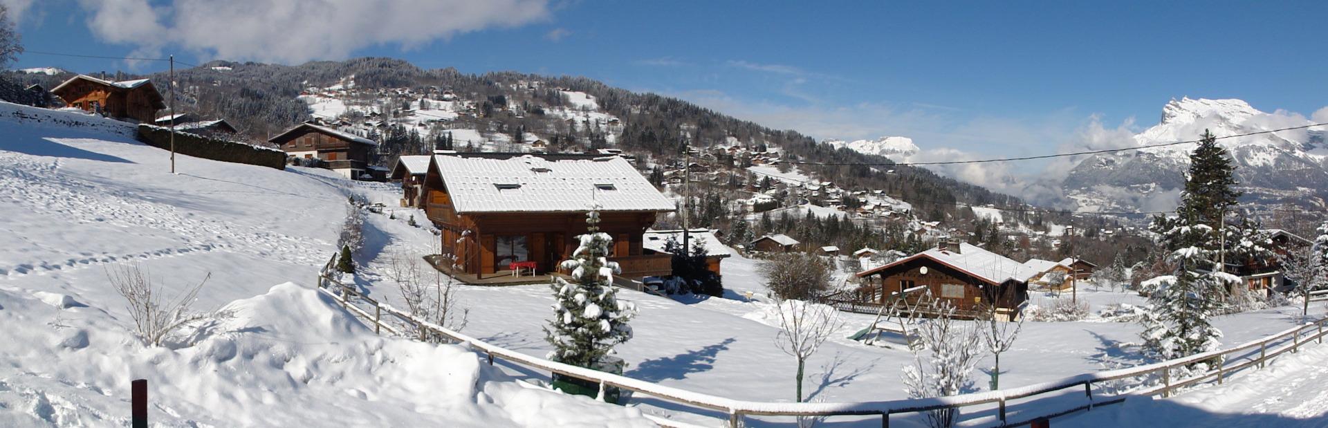  Chalet les Pastourelles, Vue sur massif du Mont Blanc