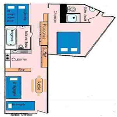 ARC 2000 Apt 2Piéces Résidence Aiguille rouge pied des pistes