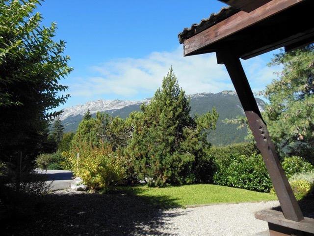 La vue du chalet du Mont Lachat 