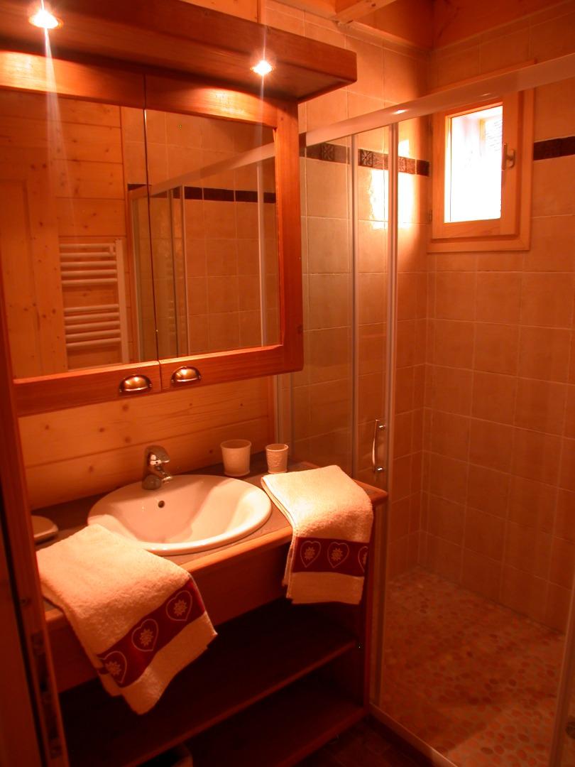 salle de bain avec douche italienne au rez de chaussée