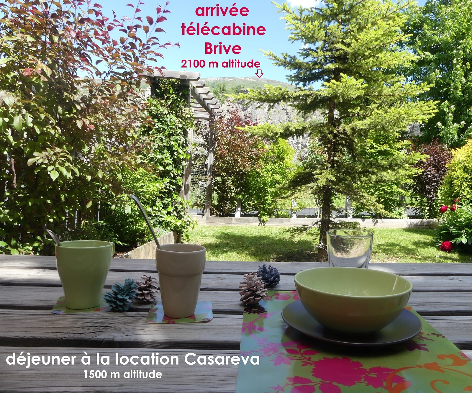 2 pièces dans chalet, chambre, parking privé
