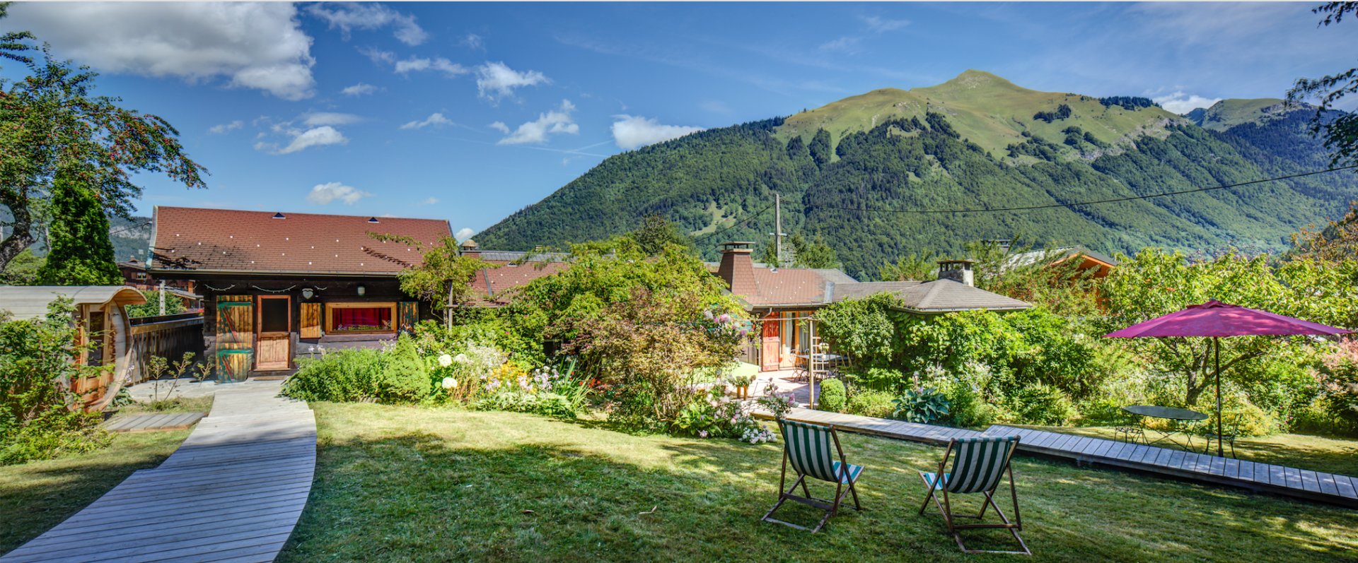 Vue du jardin Pointe de Nantaux