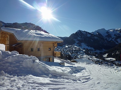 vue sur la station de ski de Châtel