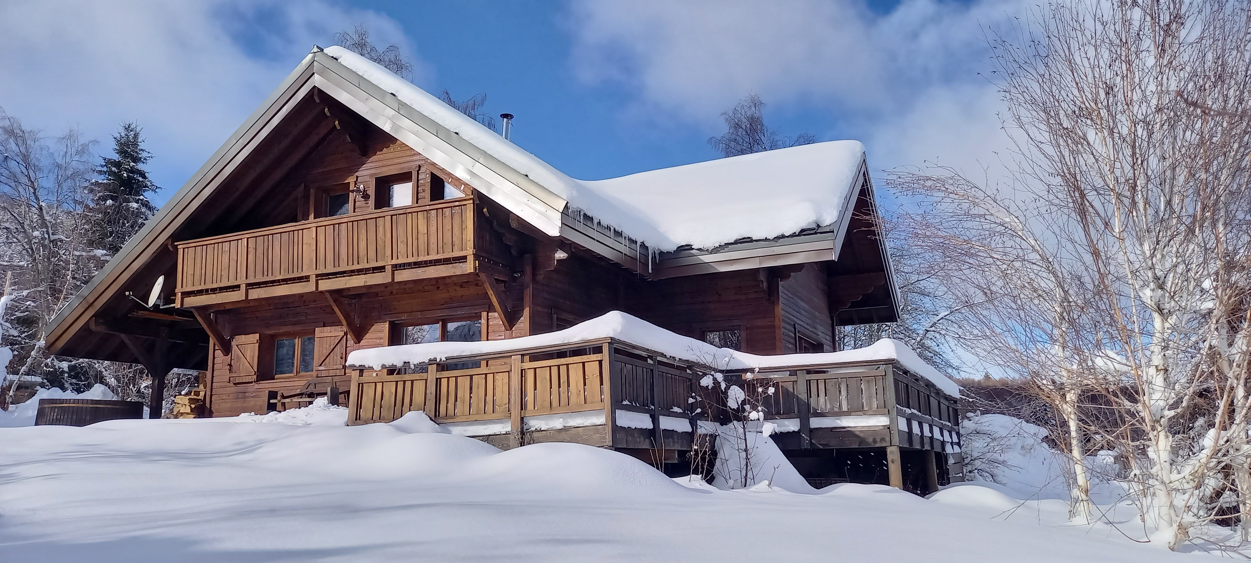 Chalet le Forney : sauna et espace 