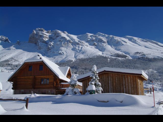 Le chalet en hiver coté OUEST