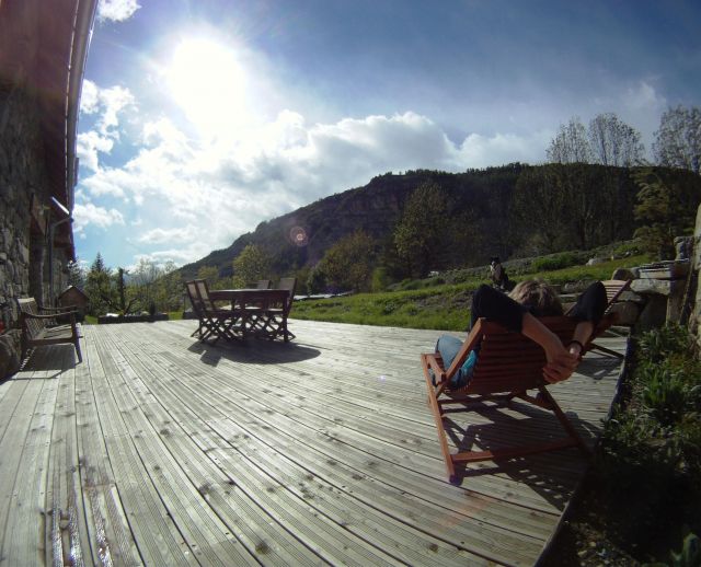 50 m² de terrasse en méléze des Hautes Alpes !