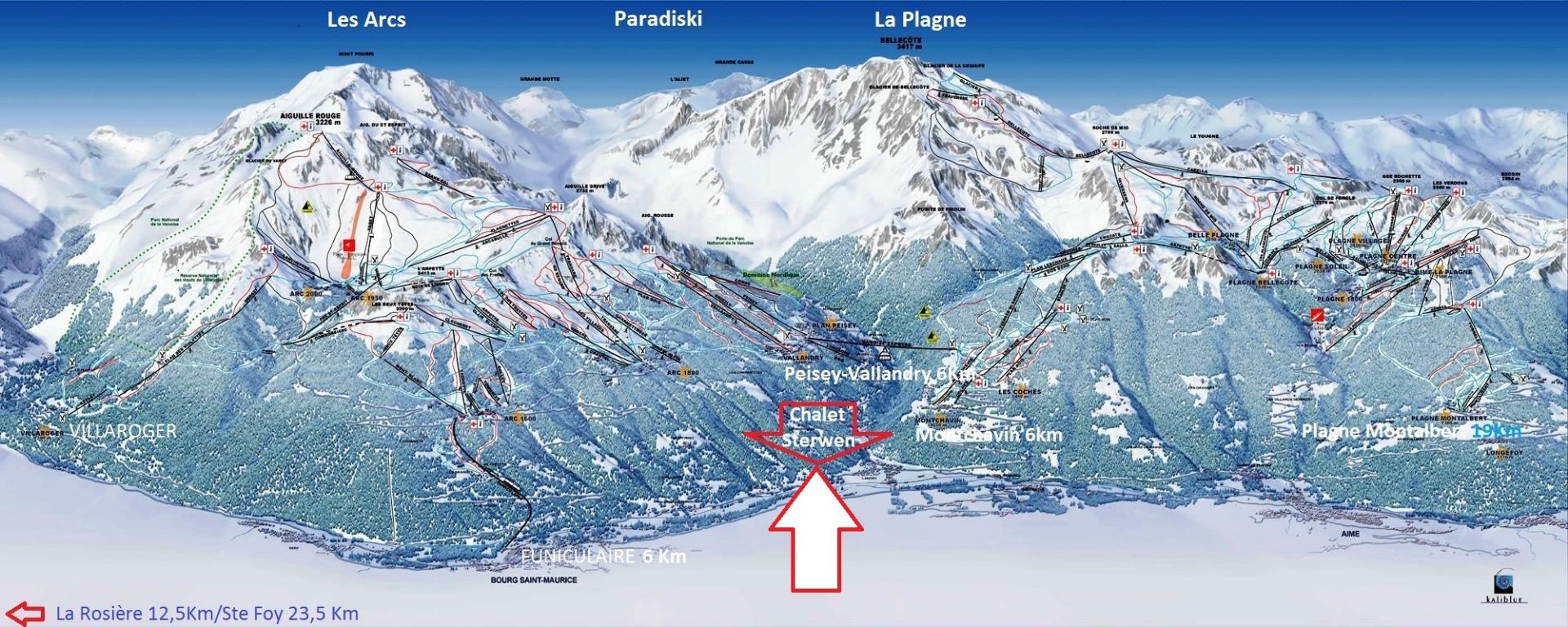 Week-end / Court séjour Les Arcs 16 personnes Sauna Navette Gratuite Funiculaire Arc 1600