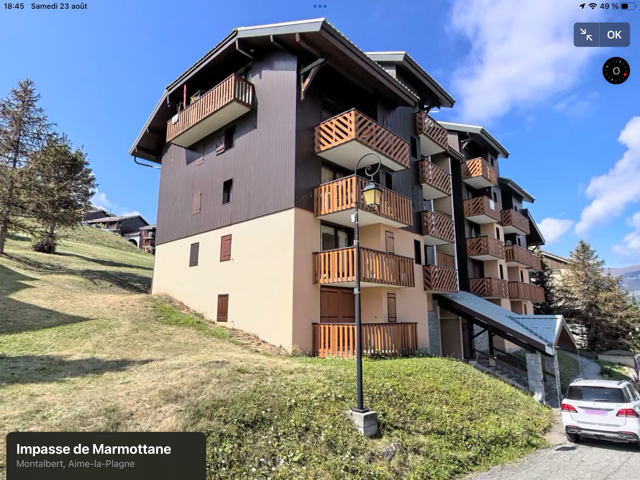 Duplex 45 m2. Belle vue sur la vallée, proche pistes.