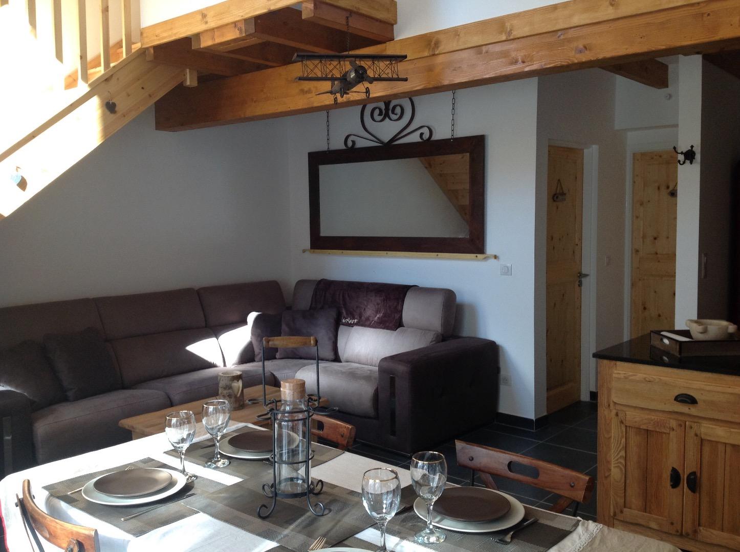 Chalet moderne 6 personnes - Séjour sans voiture