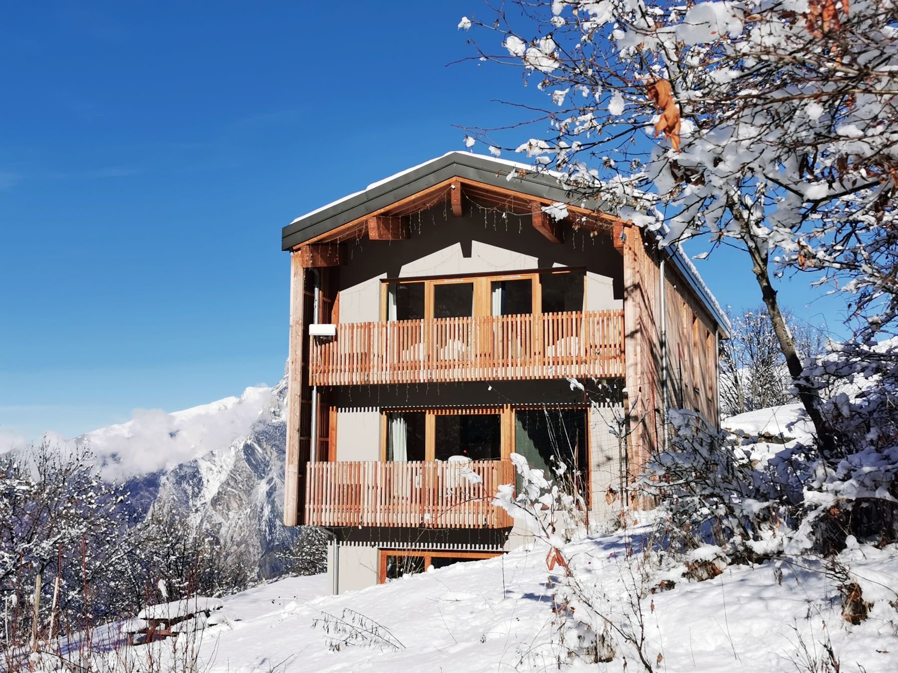 Chalet 4* vue jardin barbecue sauna