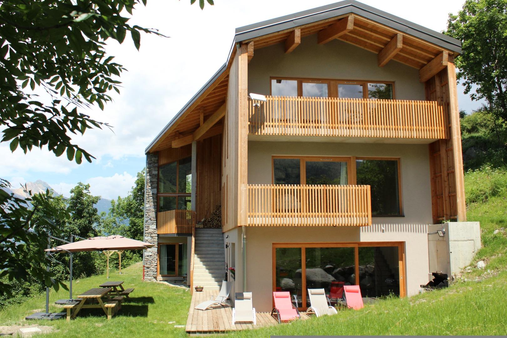 Chalet 4* vue jardin barbecue sauna