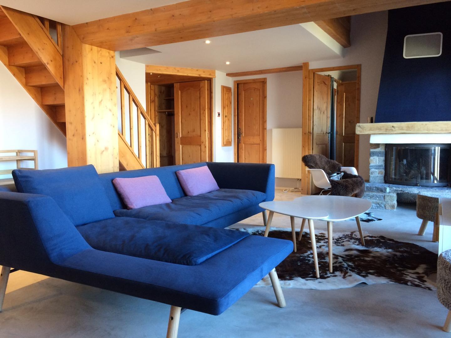 Superbe duplex à Arc 1800 ,vue dégagée, 5 chambres, dans résidence avec piscine, accès skis au pieds