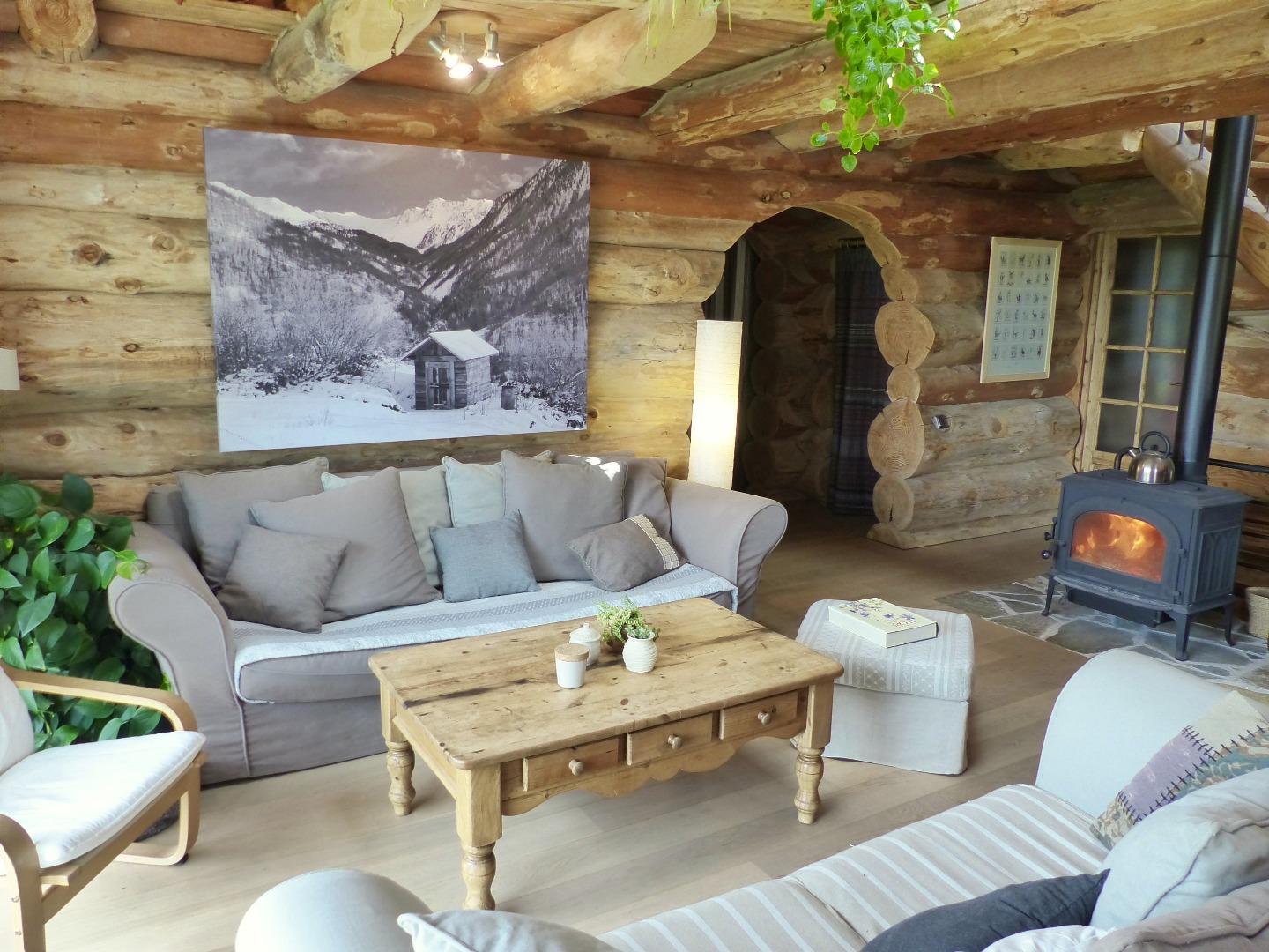 Les Artigues d'en haut, chalet de charme en rondins naturels