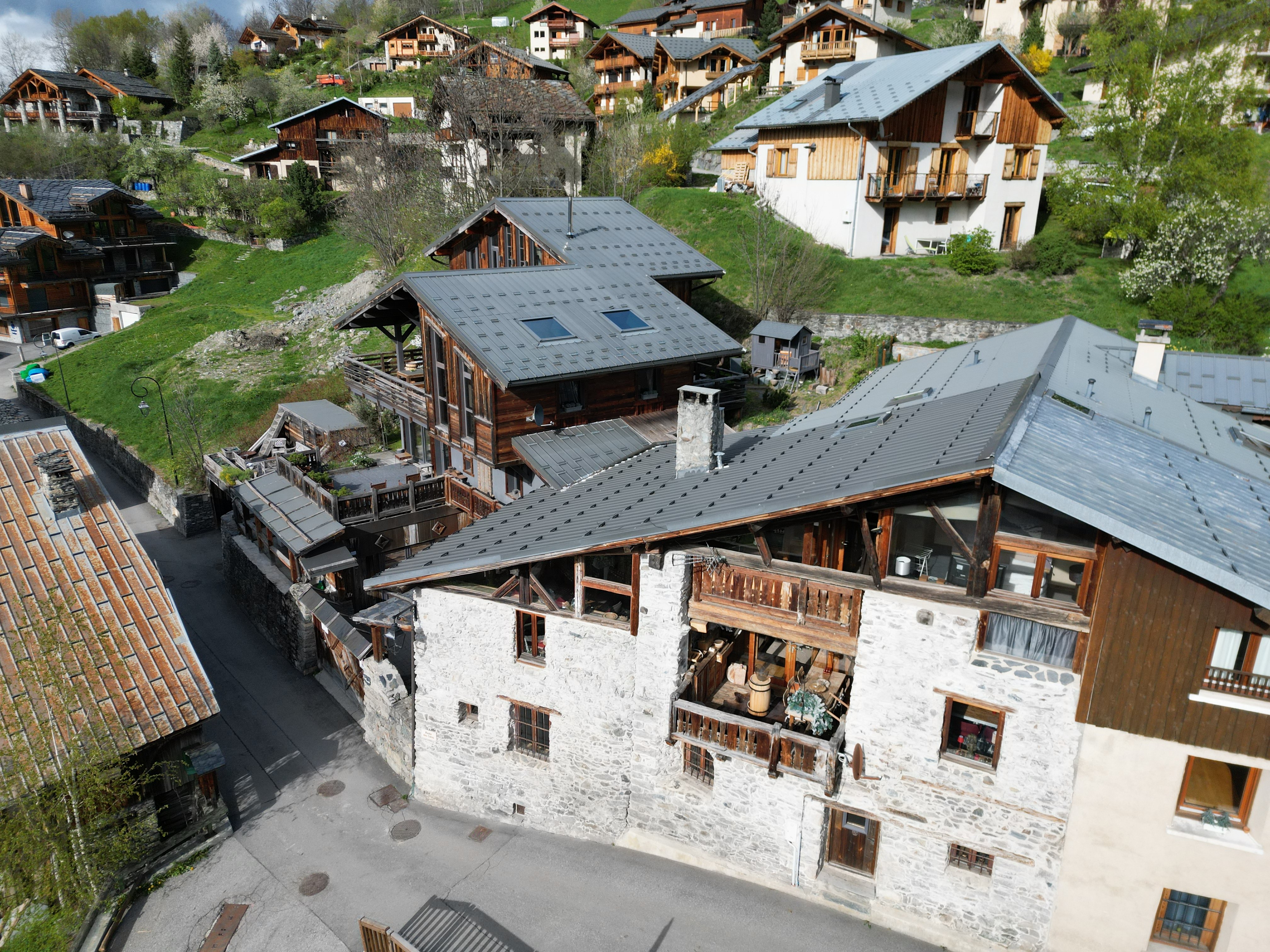  MARMOTTES luxe,10 à 12 pers, le villaret peisey nancroix paradiski, spa intérieur et sauna