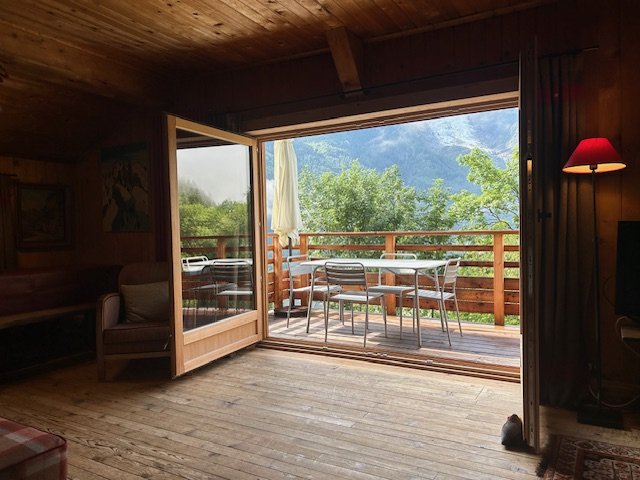 chalet de charme dans Chamonix avec vue panoramique sur le Mont Blanc