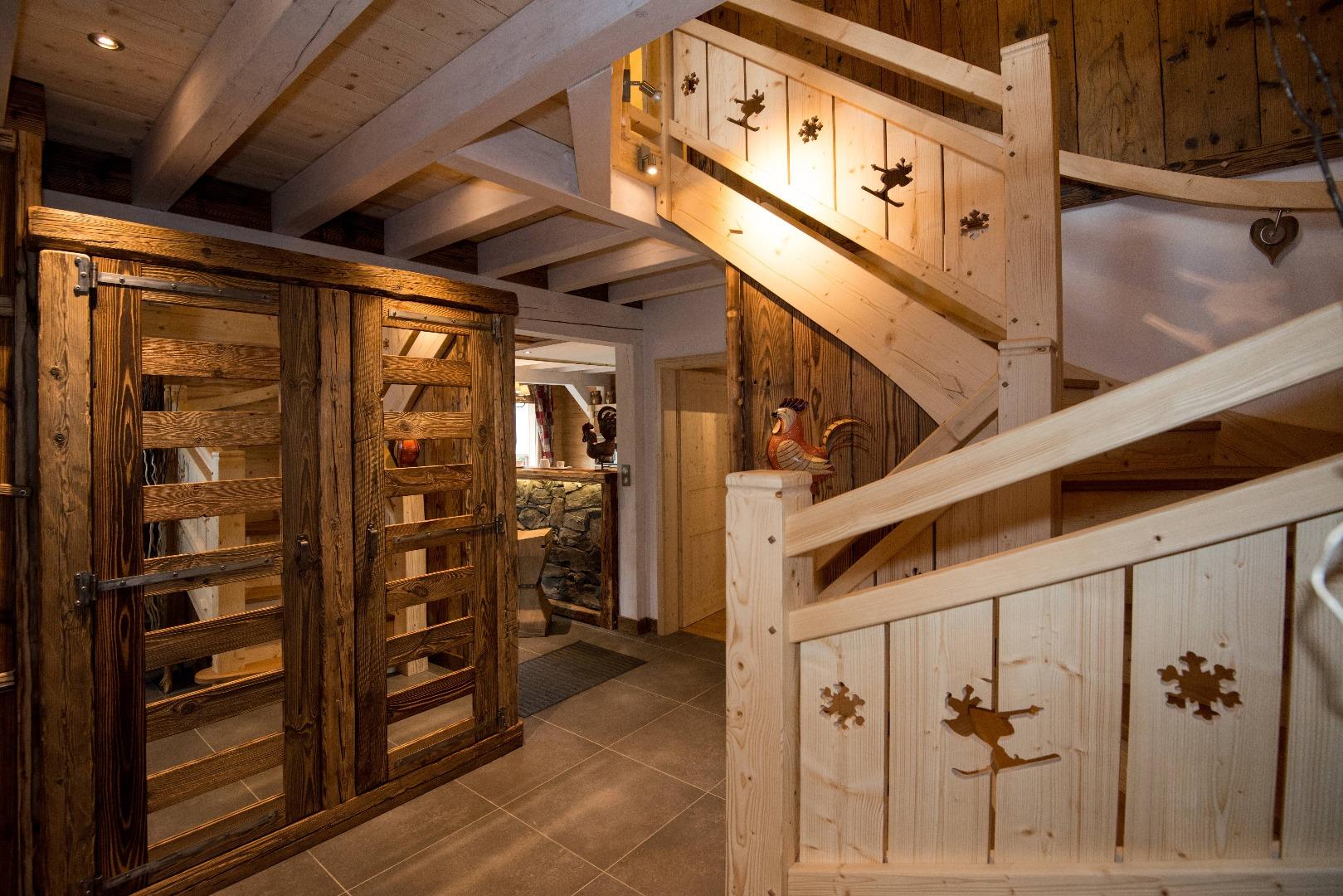 La Nolière La Bresse chalet haut standing 10/12 personnes 5 chambres 4 sdb vue montagne parking privé