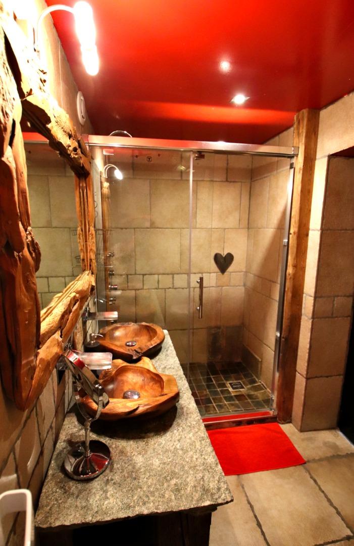 Salle de douche de la chambre 1.