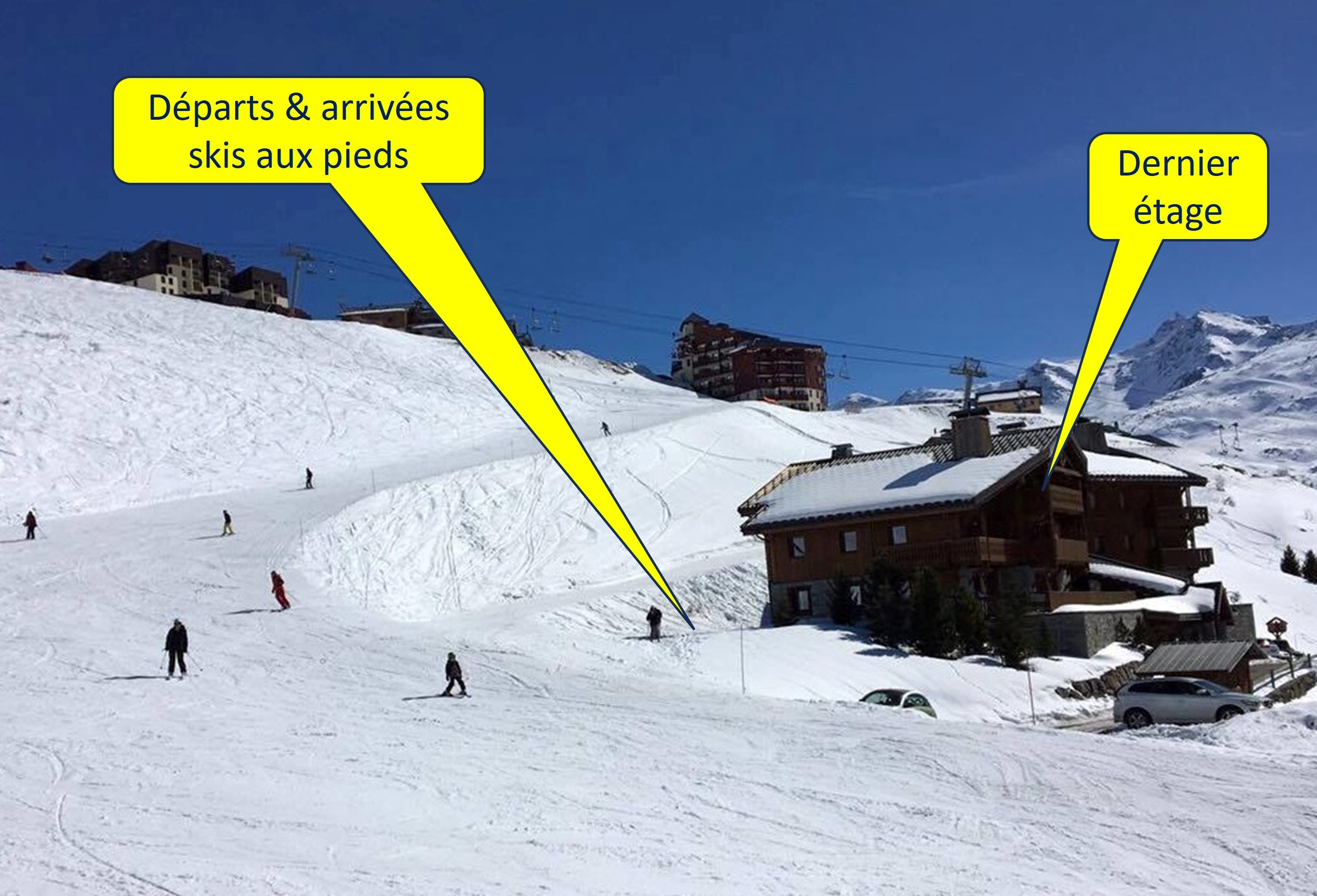 Appartement-chalet 115 M2 sur les pistes - 9 personnes / Les Menuires / La Sapinière