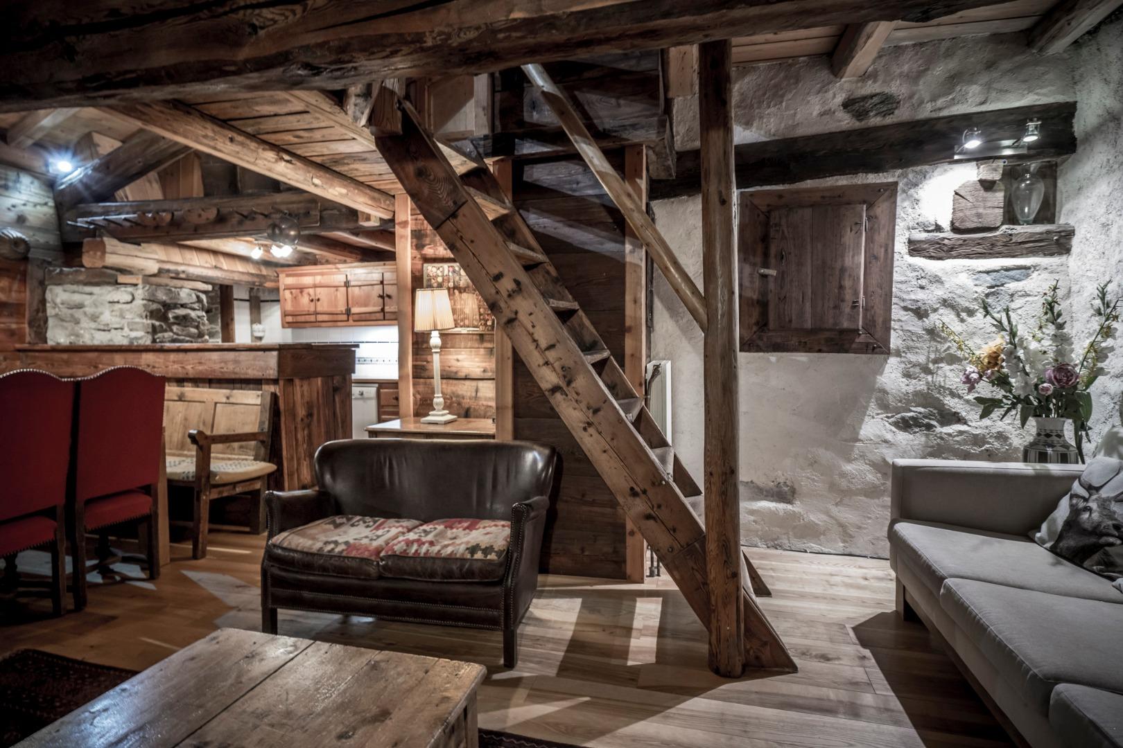 Chalet ferme Fruitière chic rustique sauna 200m de la remontée