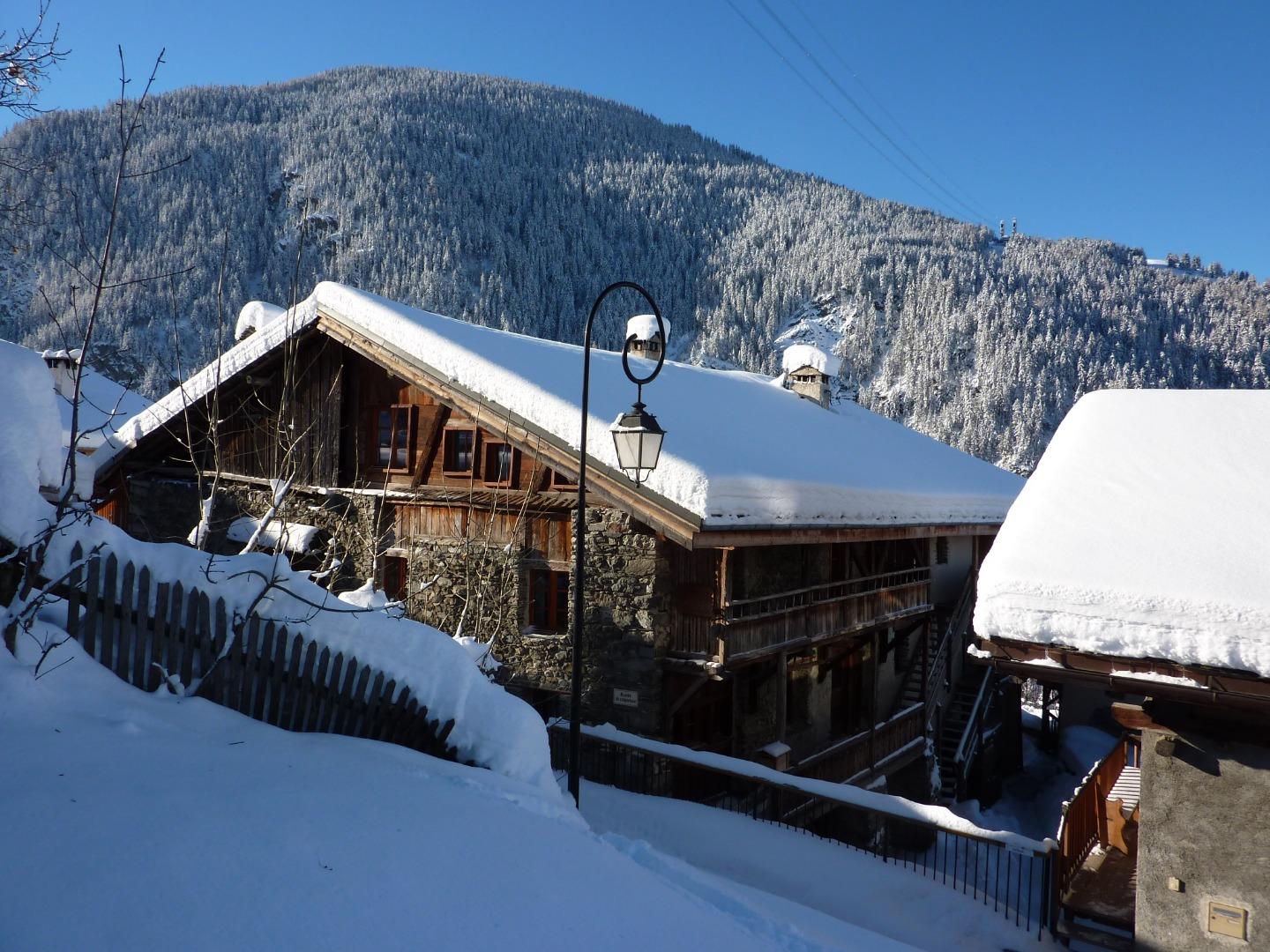 Chalet ferme Fruitière chic rustique sauna 200m de la remontée