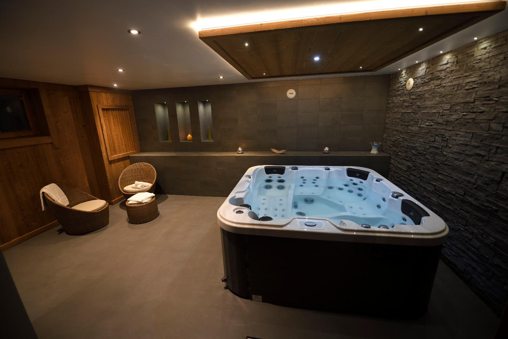 L'Ancolie 5* haut de gamme avec spa et sauna privatifs (superficie chalet : 320 m2)