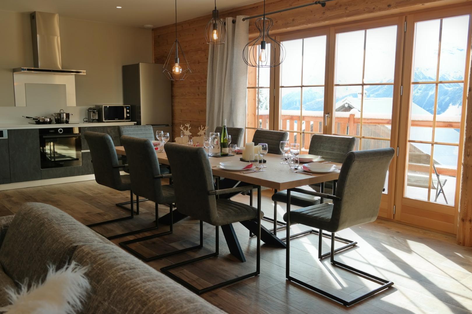 l'Ardoisière 2 **** Chalet d’exception moderne, avec espace bien-être, skis aux pieds