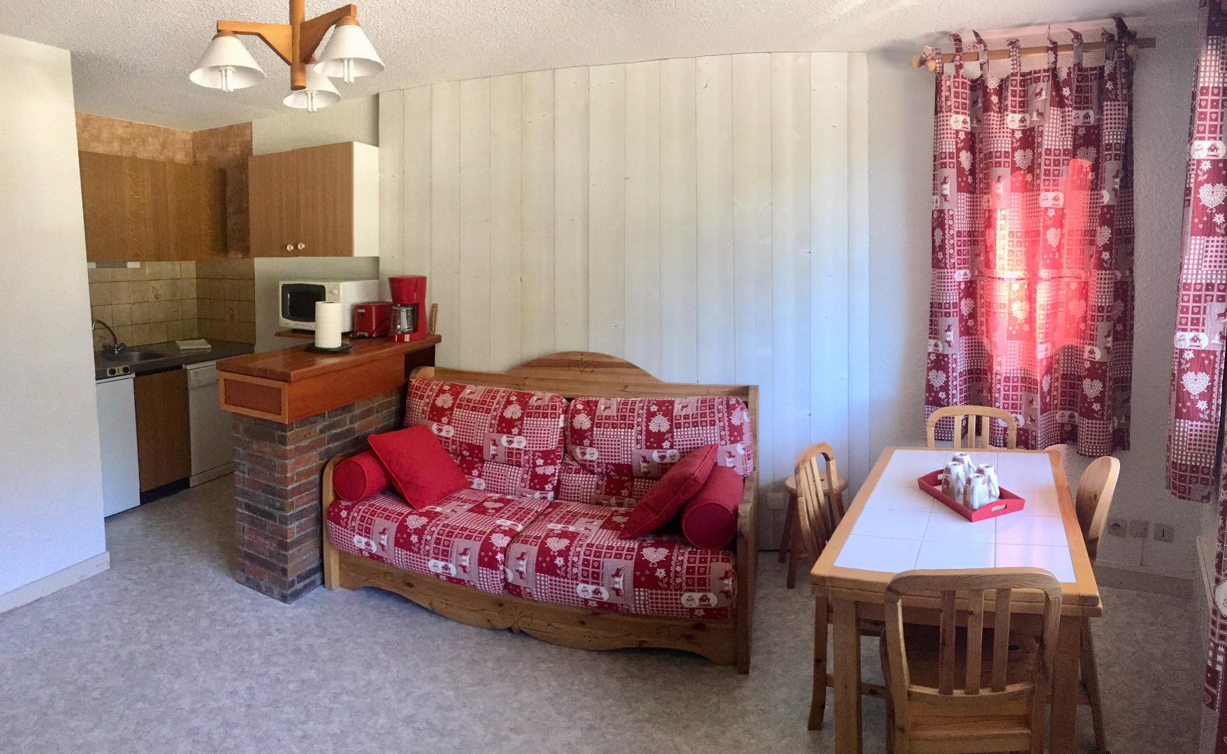 Valfréjus, Appart spacieux lumineux 