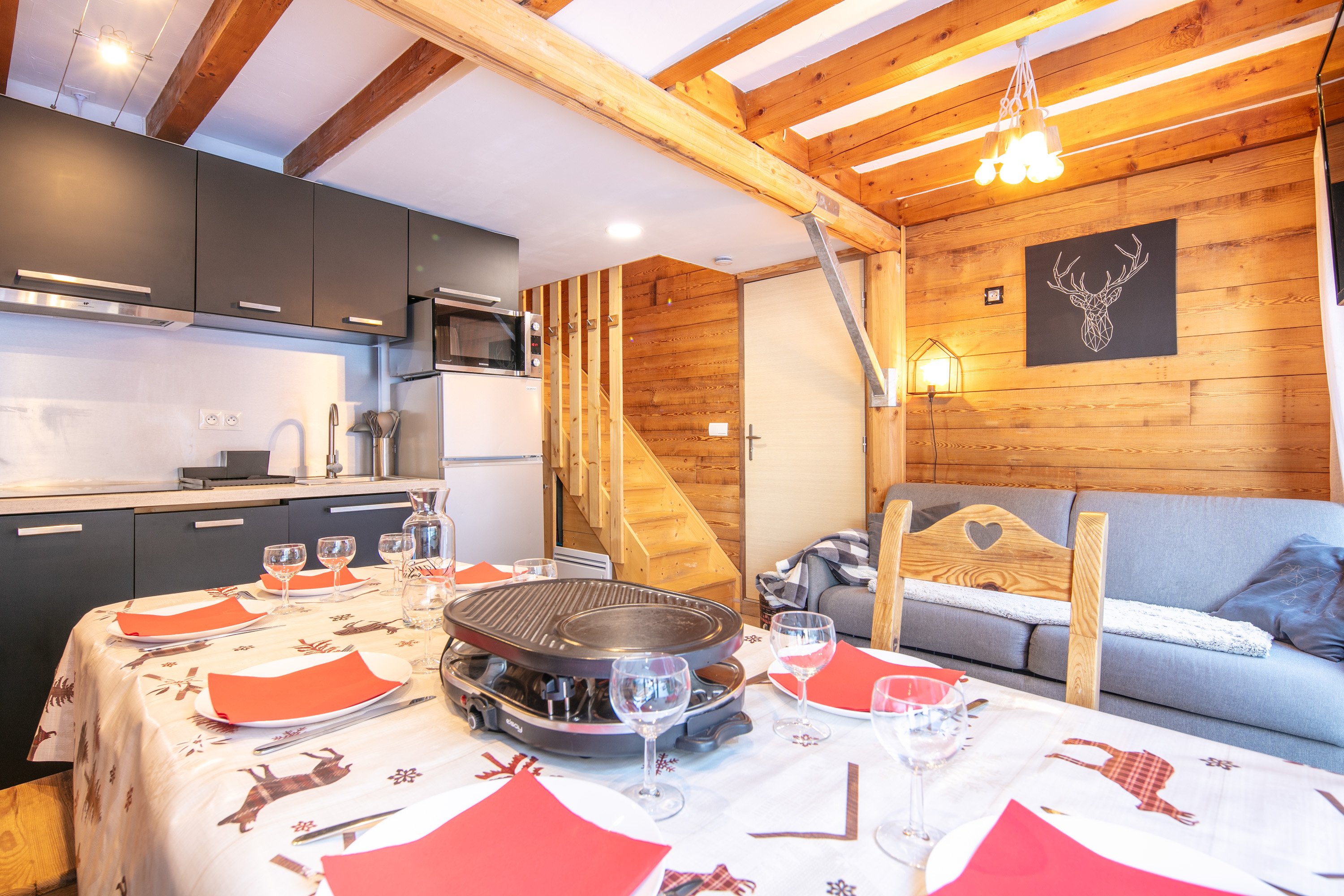 Chalet ourson, 6/8p, skis aux pieds