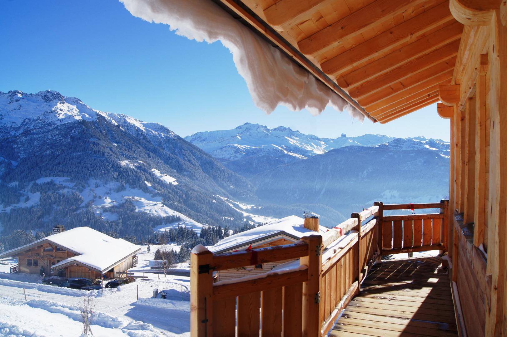 LUXUEUX CHALET - VUE MAGNIFIQUE SUR MONT BLANC - 15 lits - Acces facile