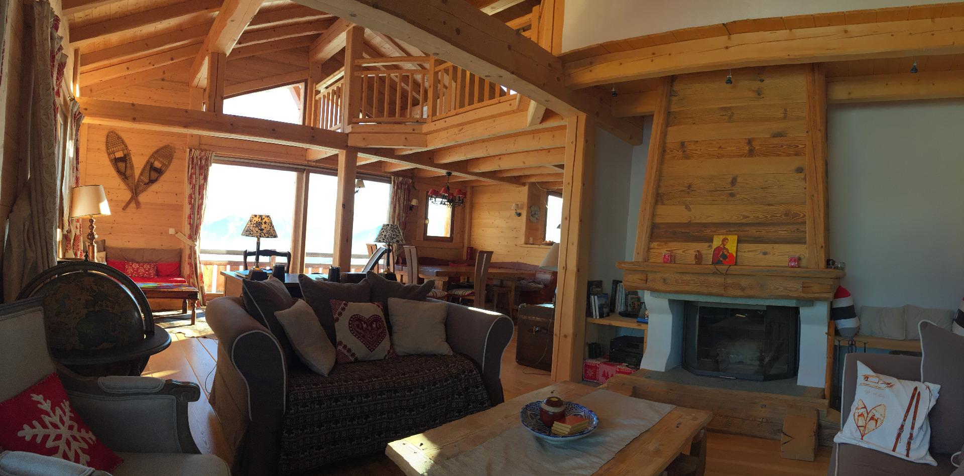 LUXUEUX CHALET - VUE MAGNIFIQUE SUR MONT BLANC - 15 lits - Acces facile