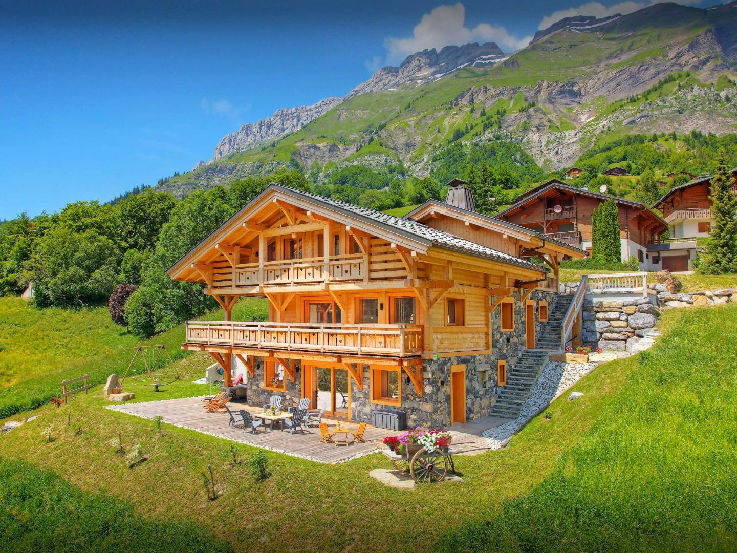 Le Crechoua , superbe chalet 4 étoiles à La Giettaz, 14 pers, proche des pistes