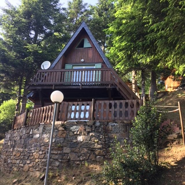 chalet vue sur  montagne 