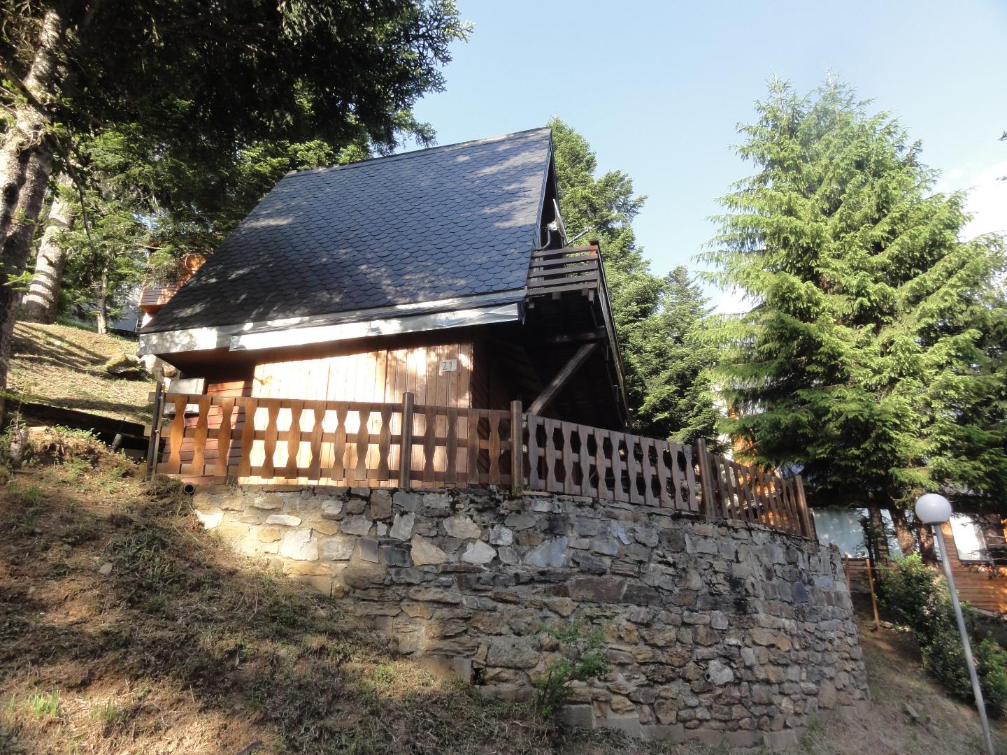 chalet vue sur  montagne 