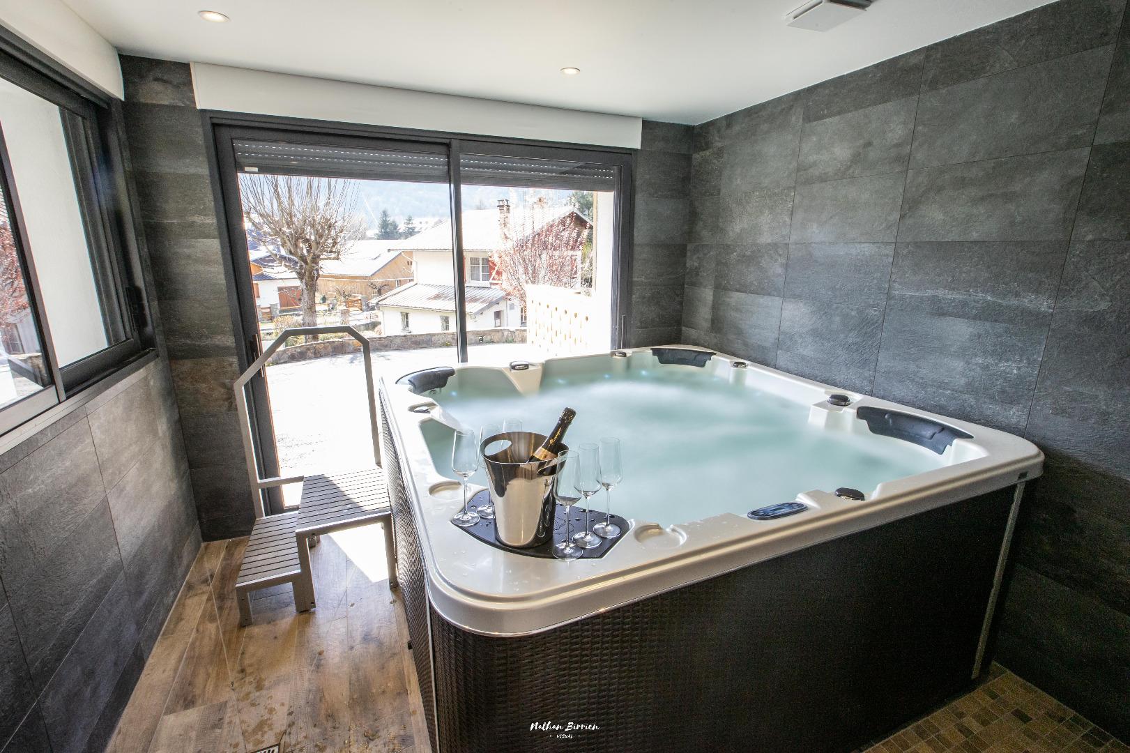 Moment détente au Jacuzzi...