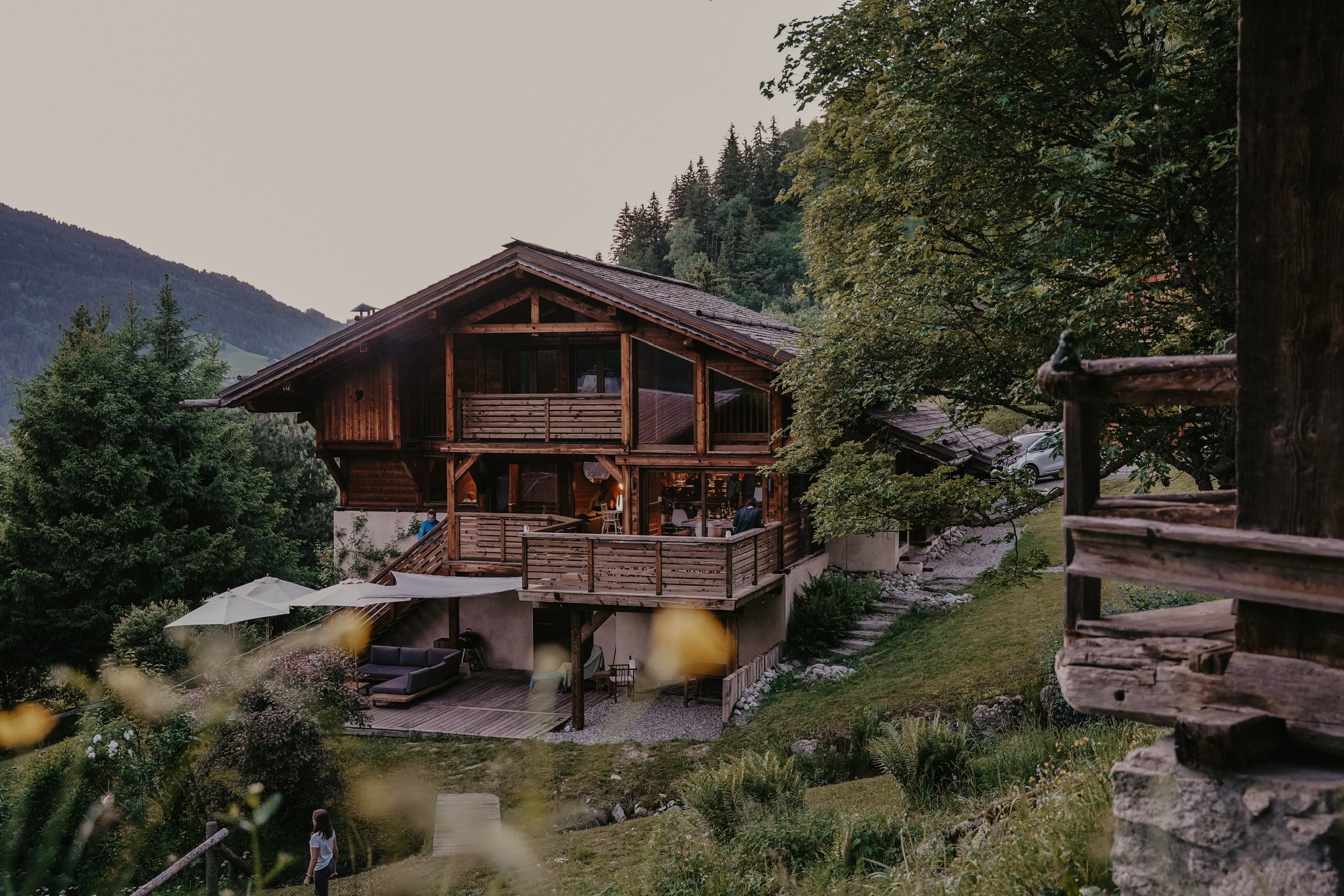 Superbe Chalet 4* -  5 Chambres - au pied du Mont-Blanc  avec Sauna - Jardin