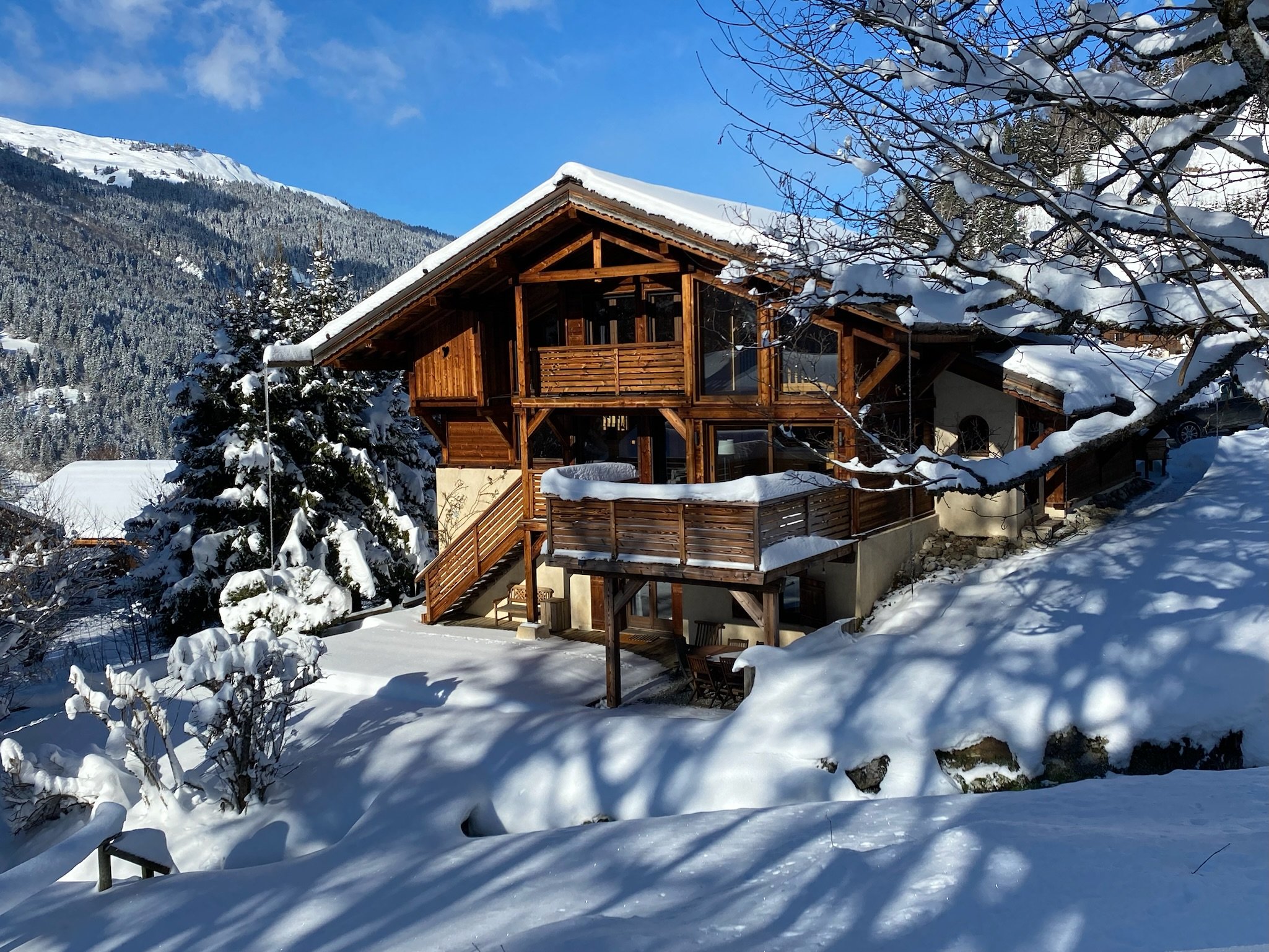 Superbe Chalet 4* -  5 Chambres - au pied du Mont-Blanc  avec Sauna - Jardin