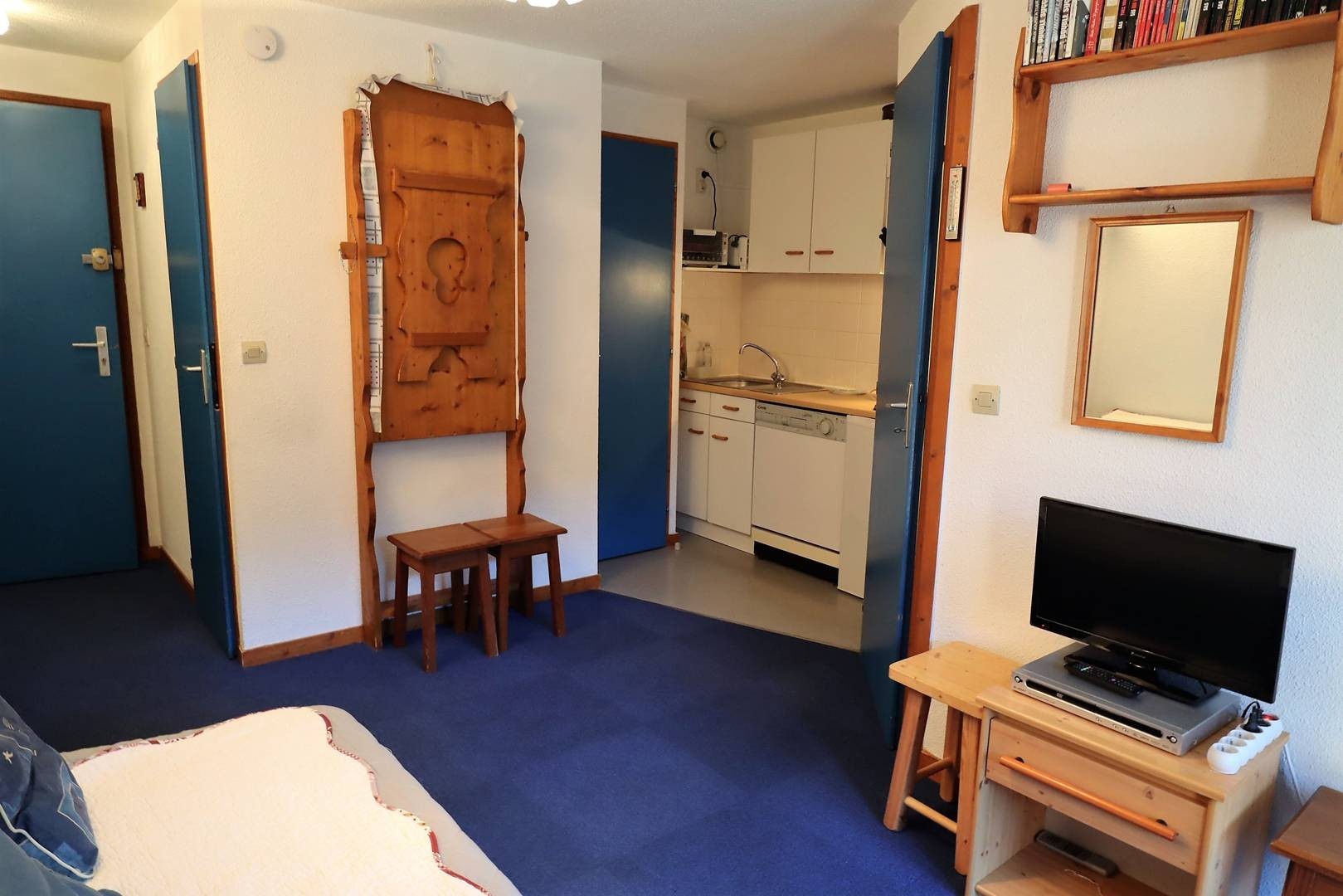 Appartement 2 à 4 personnes au  coeur du village, à proximité des pistes